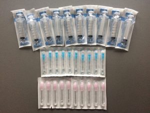 Spuiten & injectie naalden bovenbeen